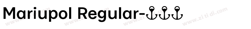 Mariupol Regular字体转换